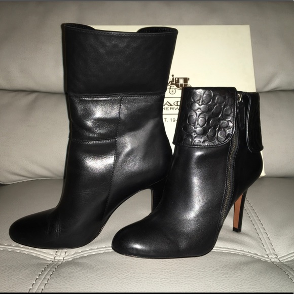 COACH Mackenna Soft Leather Boots - Picture 7 of 8